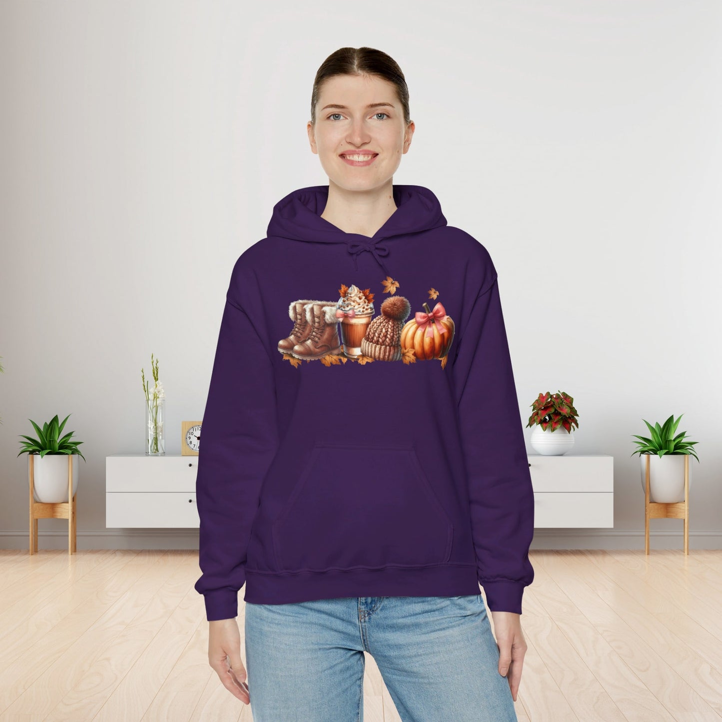 Unisex Fall Hoodie - Cozy Cotton Blend, Stylish & Warm, Perfect for Autumn Days - Soft and Comfortable Fit