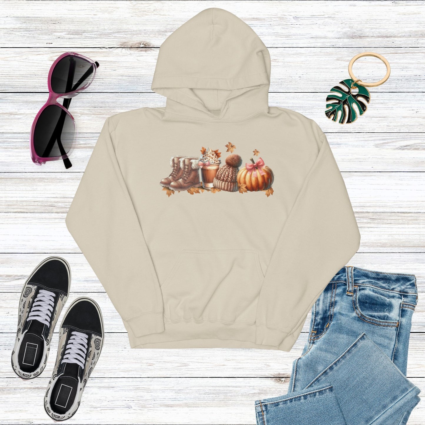 Unisex Fall Hoodie - Soft Cotton Blend for Cozy Comfort, Warm & Stylish Sweatshirt with Autumn-Inspired Design, Perfect for Cold Days - Ethically Made with Sustainable Cotton, Durable & Comfortable