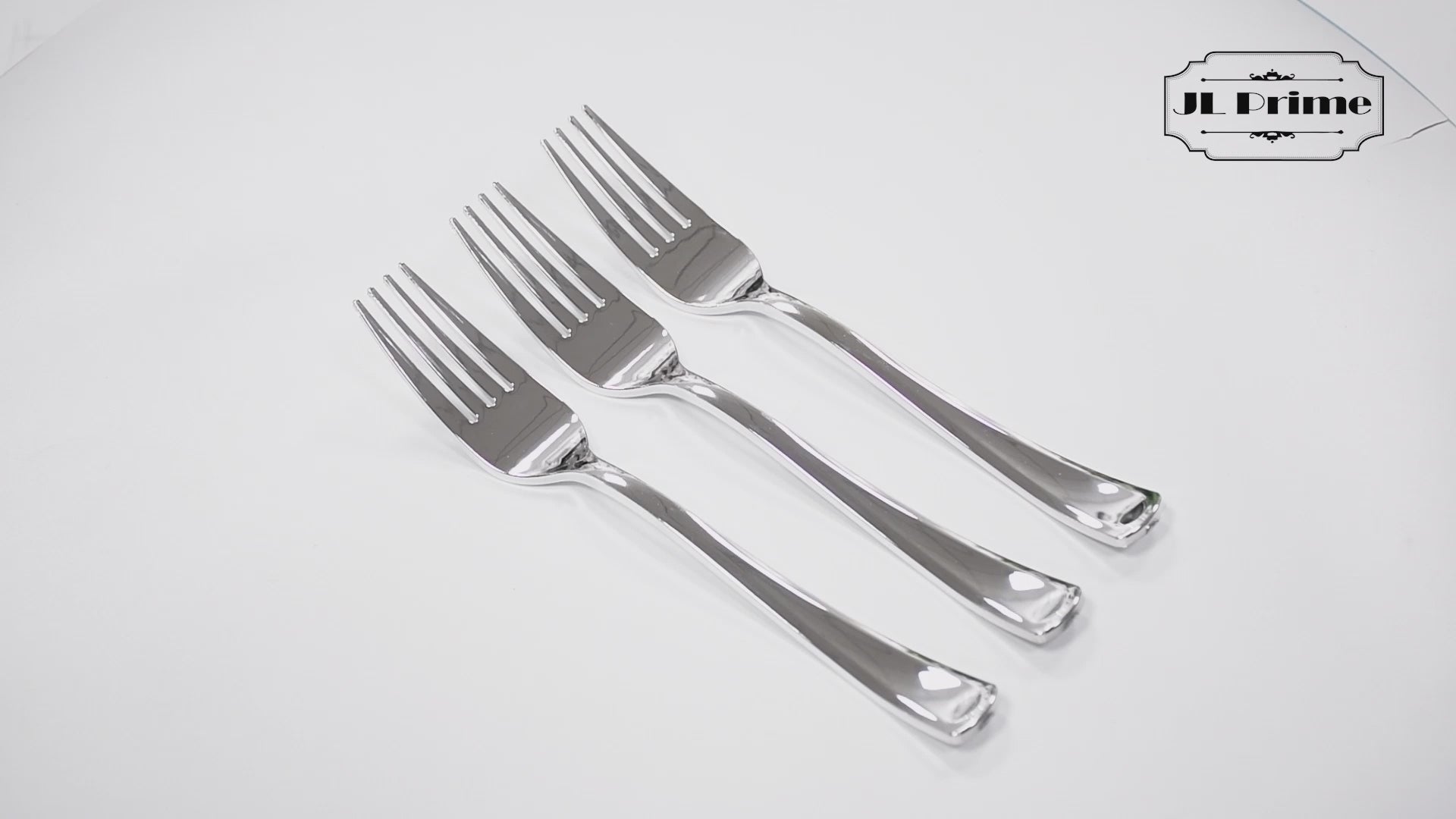 JL Prime 300 Silver Plastic Silverware Set, Silver Plastic Cutlery Set for  Party & Wedding 100 Plastic Forks, 100 Plastic Spoons, 100 Plastic Knives
