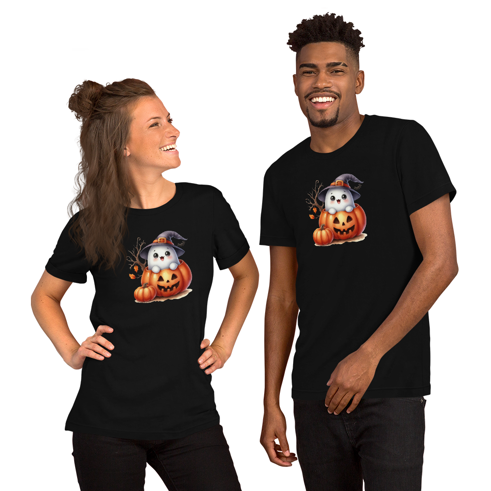 Halloween Unisex Jersey T-Shirt, Men's & Women's Short Sleeve, Regular Fit, Crew Neck, Premium Cotton, DTG Printed