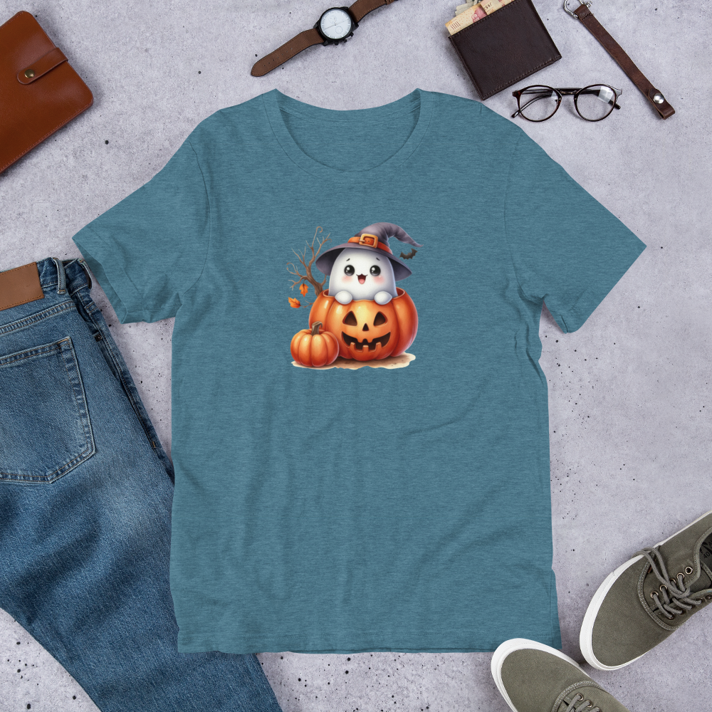 Halloween Unisex Jersey T-Shirt, Men's & Women's Short Sleeve, Regular Fit, Crew Neck, Premium Cotton, DTG Printed