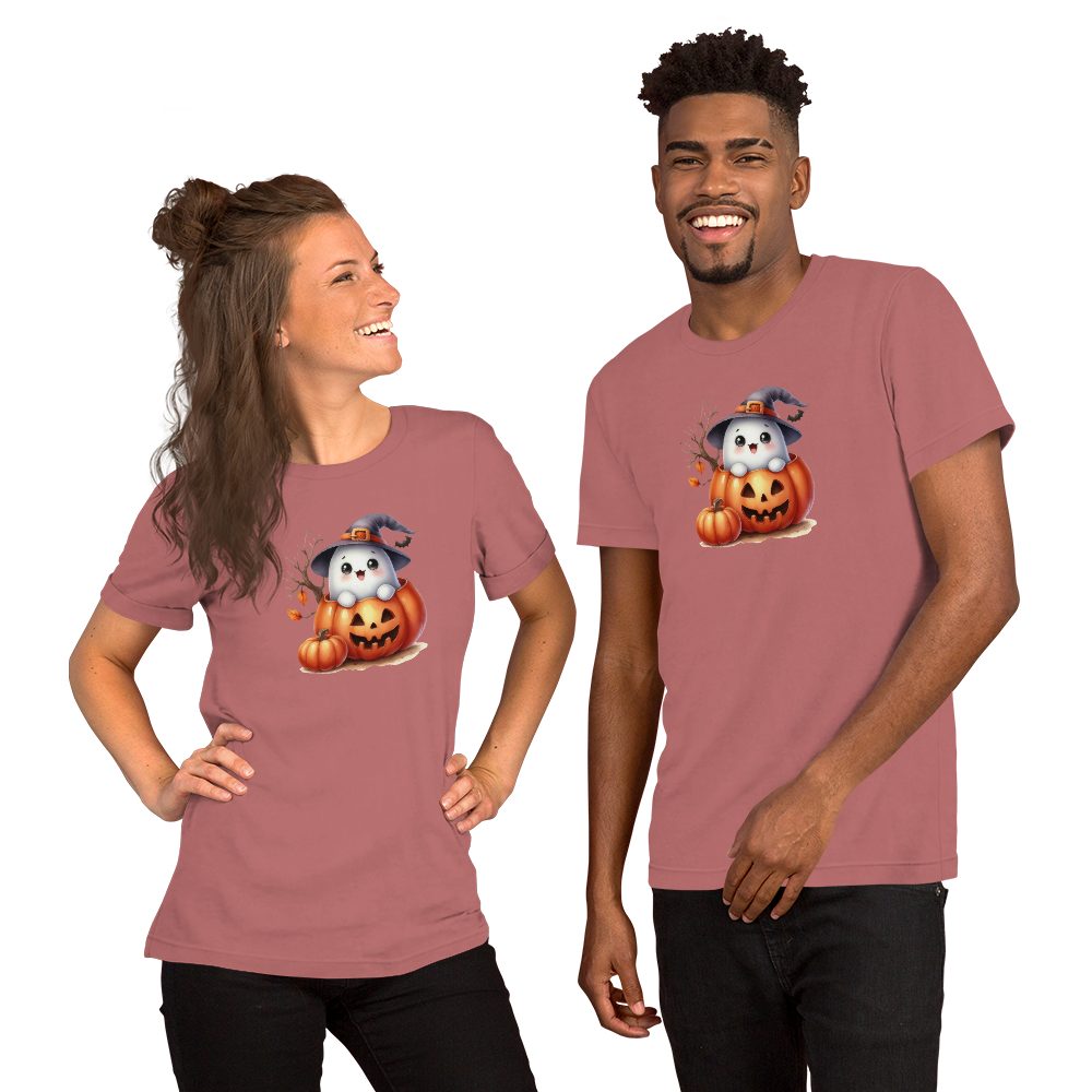 Halloween Unisex Jersey T-Shirt, Men's & Women's Short Sleeve, Regular Fit, Crew Neck, Premium Cotton, DTG Printed