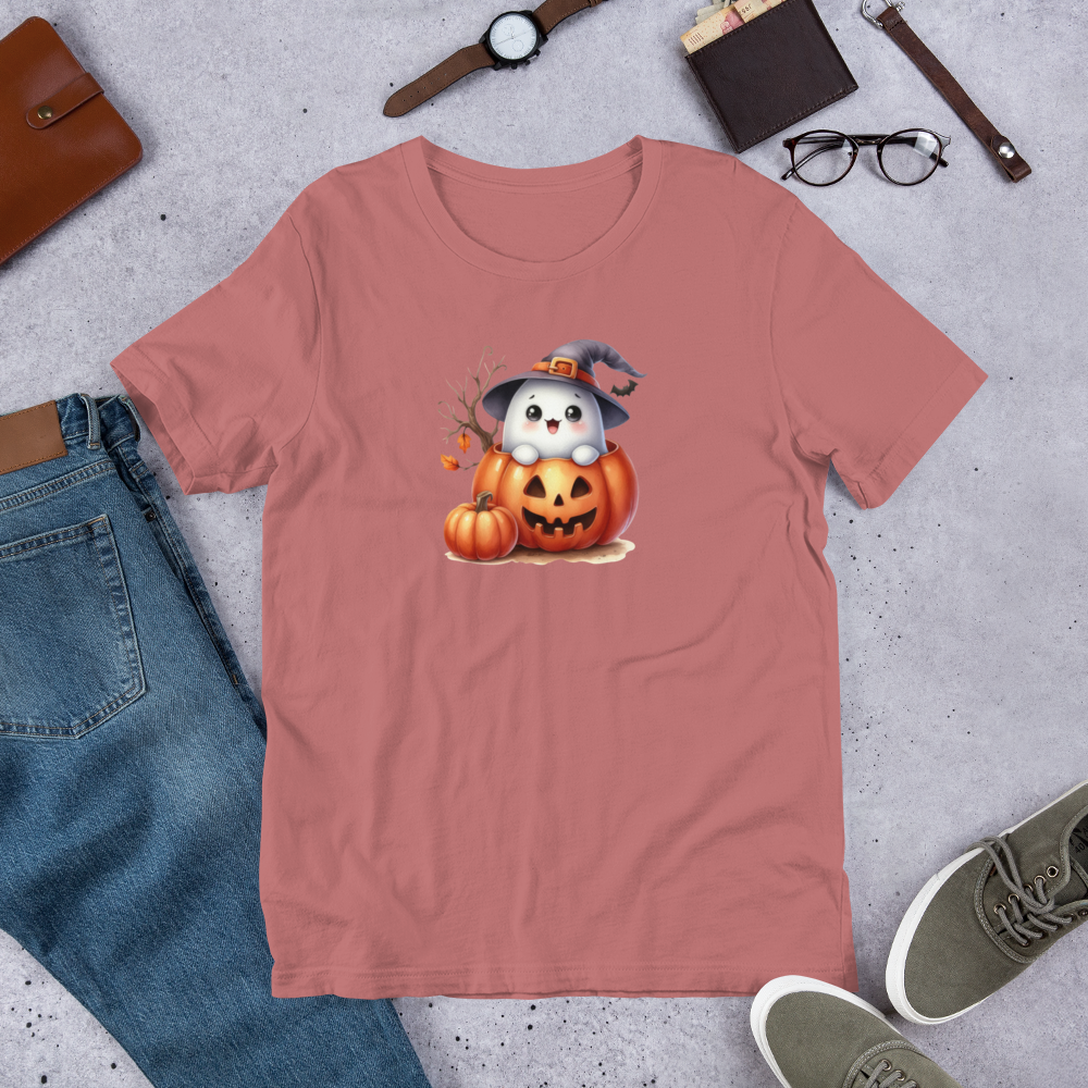 Halloween Unisex Jersey T-Shirt, Men's & Women's Short Sleeve, Regular Fit, Crew Neck, Premium Cotton, DTG Printed