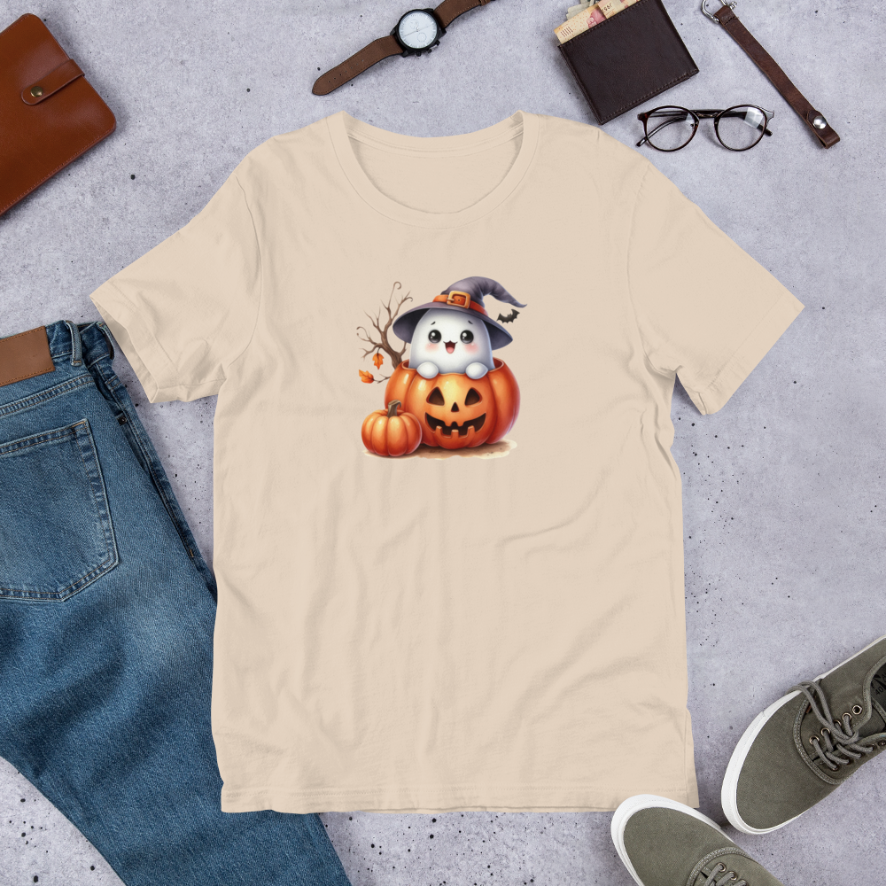 Halloween Unisex Jersey T-Shirt, Men's & Women's Short Sleeve, Regular Fit, Crew Neck, Premium Cotton, DTG Printed