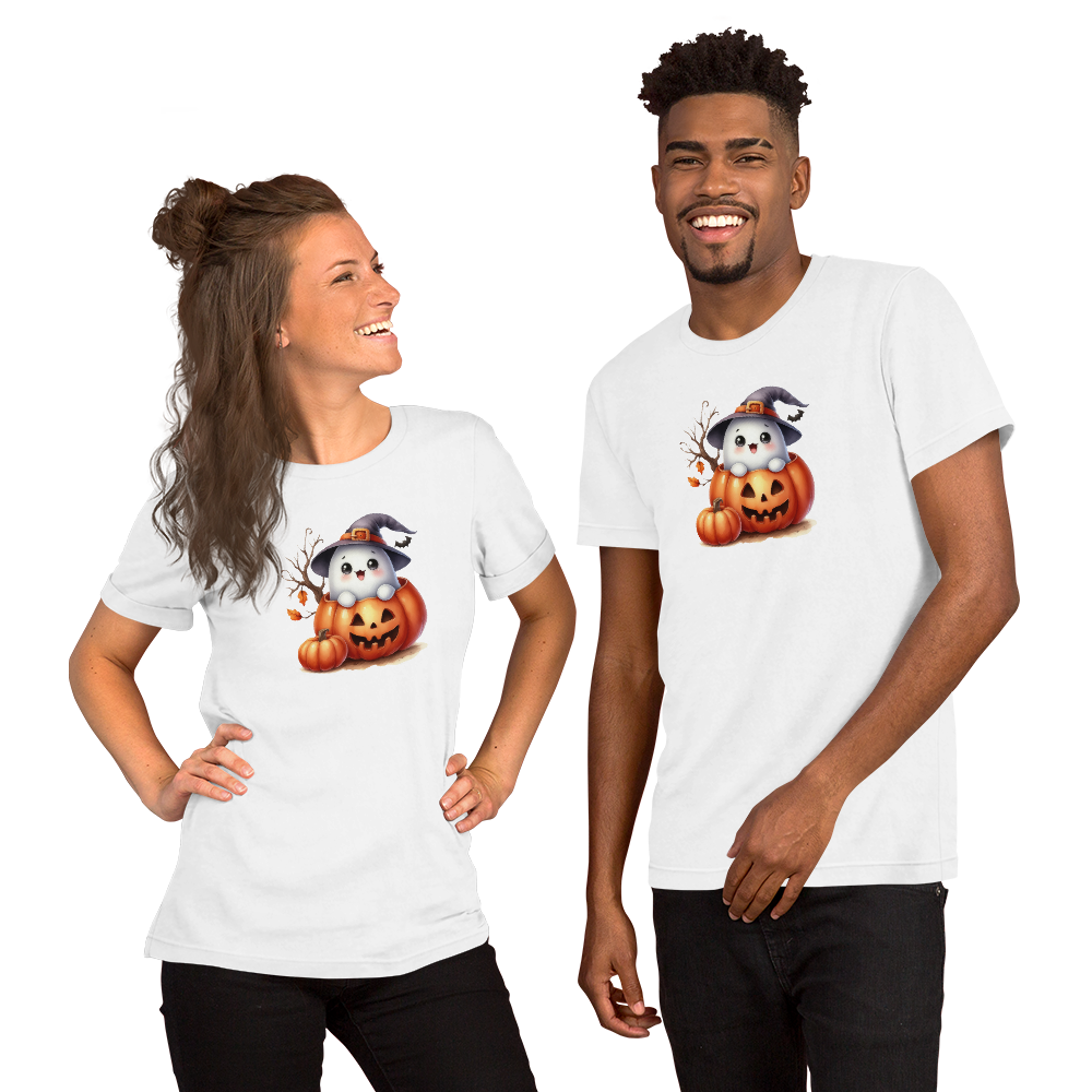 Halloween Unisex Jersey T-Shirt, Men's & Women's Short Sleeve, Regular Fit, Crew Neck, Premium Cotton, DTG Printed