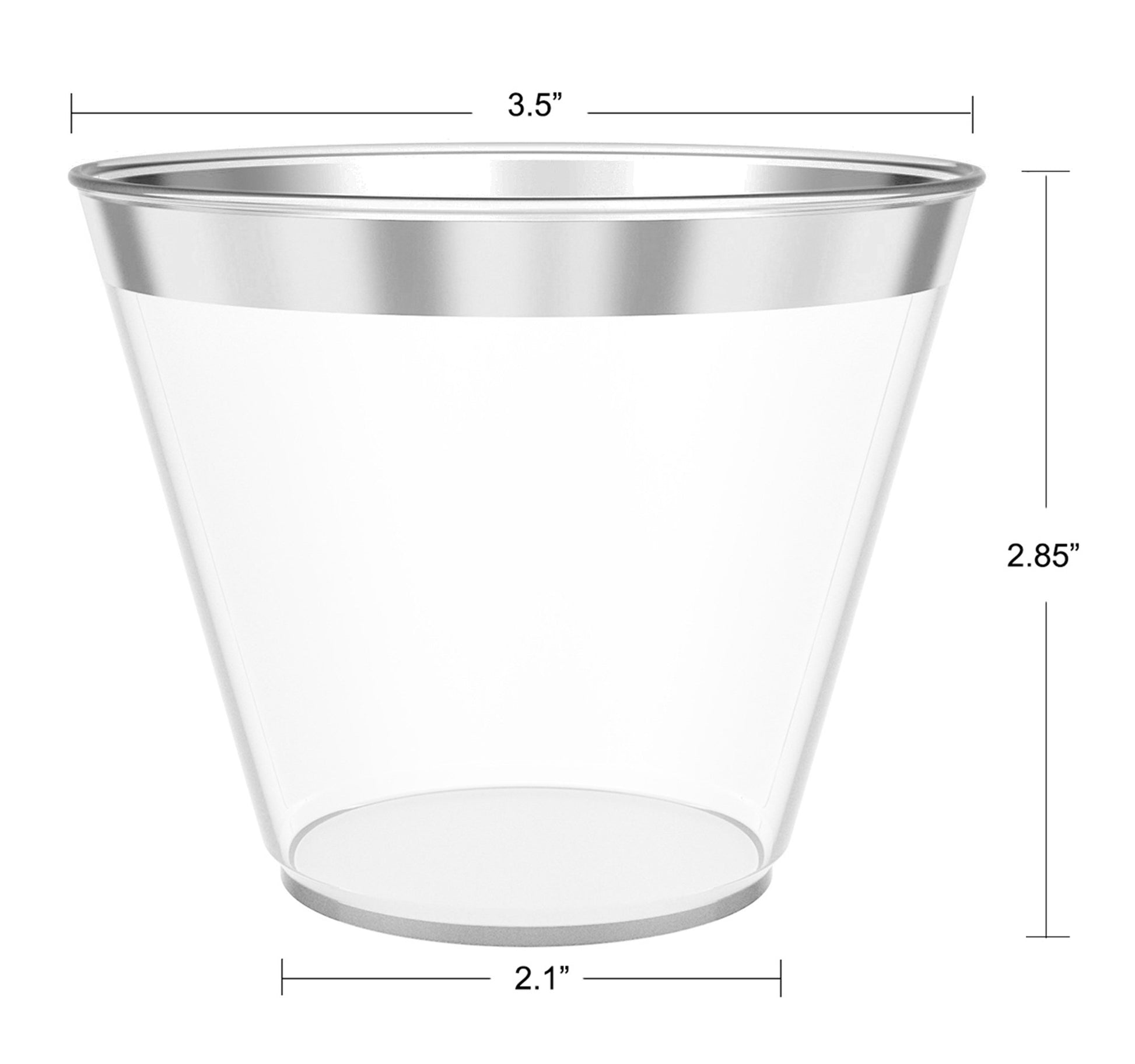 3.5 oz Clear Plastic Cup